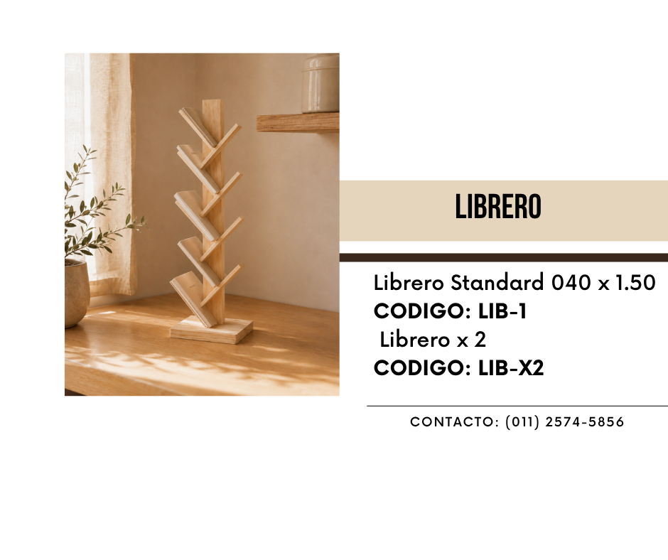 Librero de pino