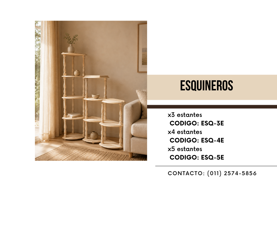 Esquineros de pino